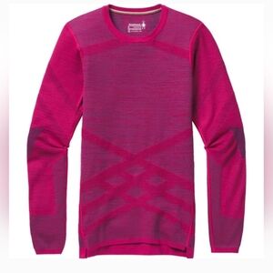 Smartwool Intraknit Merino 200 Crew Magenta Purple  Pink Medium Women's